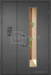 Подъездная дверь с окном ПД-72