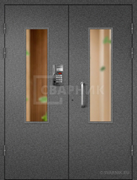 Входная дверь подъездная со стеклом уличная ПД-40