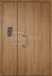 Дверь с домофоном одностворчатая с ламинатом внутри ПД-170