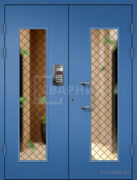 Тамбурная подъездная дверь с электромагнитным замком ПД-17