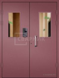 Подъездная дверь со стеклом ПД-23
