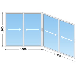 Холодный алюминиевый стеклопакет с завода